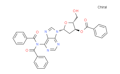 CAS No. 201420-61-3, (2R,3S,5R)-5-(6-(N-Benzoylbenzamido)-9H-purin-9-yl)-2-(hydroxymethyl)tetrahydrofuran-3-yl benzoate
