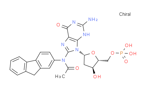 CAS No. 14490-86-9, ((2R,3S,5R)-5-(8-(N-(9H-Fluoren-2-yl)acetamido)-2-amino-6-oxo-3H-purin-9(6H)-yl)-3-hydroxytetrahydrofuran-2-yl)methyl dihydrogen phosphate
