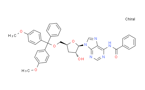 CAS No. 84138-86-3, N-(9-((2R,3R,5S)-5-((Bis(4-methoxyphenyl)(phenyl)methoxy)methyl)-3-hydroxytetrahydrofuran-2-yl)-9H-purin-6-yl)benzamide