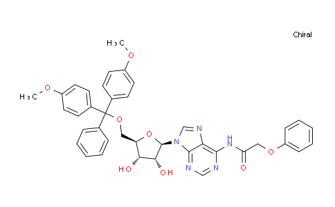 CAS No. 121076-16-2, N-(9-((2R,3R,4S,5R)-5-((Bis(4-methoxyphenyl)(phenyl)methoxy)methyl)-3,4-dihydroxytetrahydrofuran-2-yl)-9H-purin-6-yl)-2-phenoxyacetamide