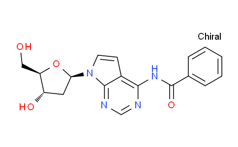 CAS No. 95261-09-9, N-(7-((2R,4S,5R)-4-Hydroxy-5-(hydroxymethyl)tetrahydrofuran-2-yl)-7H-pyrrolo[2,3-d]pyrimidin-4-yl)benzamide