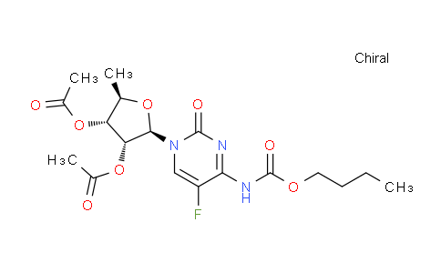 CAS No. 162204-19-5, (2R,3R,4R,5R)-2-(4-((Butoxycarbonyl)amino)-5-fluoro-2-oxopyrimidin-1(2H)-yl)-5-methyltetrahydrofuran-3,4-diyl diacetate
