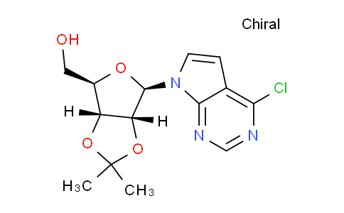 CAS No. 158078-04-7, ((3AR,4R,6R,6aR)-6-(4-chloro-7H-pyrrolo[2,3-d]pyrimidin-7-yl)-2,2-dimethyltetrahydrofuro[3,4-d][1,3]dioxol-4-yl)methanol