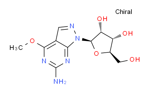 CAS No. 1611486-54-4, (2R,3R,4S,5R)-2-(6-Amino-4-methoxy-1H-pyrazolo[3,4-d]pyrimidin-1-yl)-5-(hydroxymethyl)tetrahydrofuran-3,4-diol