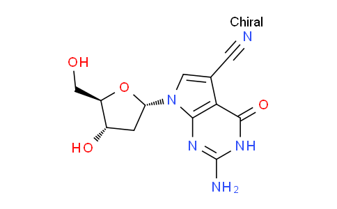 CAS No. 199859-58-0, 2-Amino-7-((2S,4S,5R)-4-hydroxy-5-(hydroxymethyl)tetrahydrofuran-2-yl)-4-oxo-4,7-dihydro-3H-pyrrolo[2,3-d]pyrimidine-5-carbonitrile