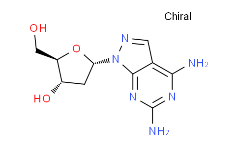 CAS No. 117818-23-2, (2R,3S,5S)-5-(4,6-Diamino-1H-pyrazolo[3,4-d]pyrimidin-1-yl)-2-(hydroxymethyl)tetrahydrofuran-3-ol