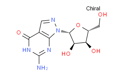 CAS No. 85426-74-0, 6-Amino-1-((2R,3R,4S,5R)-3,4-dihydroxy-5-(hydroxymethyl)tetrahydrofuran-2-yl)-1H-pyrazolo[3,4-d]pyrimidin-4(5H)-one