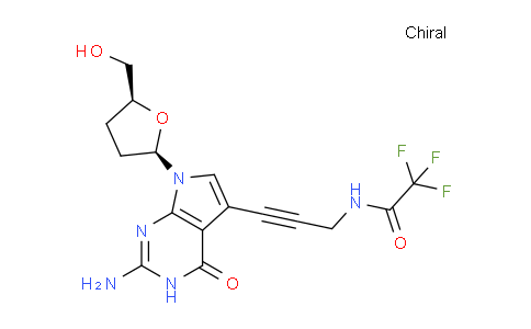 CAS No. 114748-68-4, N-(3-(2-Amino-7-((2R,5S)-5-(hydroxymethyl)tetrahydrofuran-2-yl)-4-oxo-4,7-dihydro-3H-pyrrolo[2,3-d]pyrimidin-5-yl)prop-2-yn-1-yl)-2,2,2-trifluoroacetamide