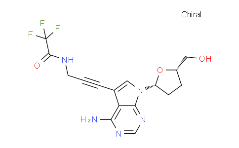 CAS No. 114748-71-9, N-(3-(4-Amino-7-((2R,5S)-5-(hydroxymethyl)tetrahydrofuran-2-yl)-7H-pyrrolo[2,3-d]pyrimidin-5-yl)prop-2-yn-1-yl)-2,2,2-trifluoroacetamide