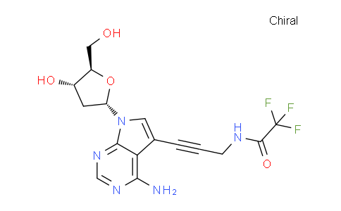 CAS No. 178420-75-2, N-(3-(4-Amino-7-((2S,4S,5R)-4-hydroxy-5-(hydroxymethyl)tetrahydrofuran-2-yl)-7H-pyrrolo[2,3-d]pyrimidin-5-yl)prop-2-yn-1-yl)-2,2,2-trifluoroacetamide