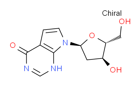 CAS No. 97224-58-3, 7-((2S,4S,5R)-4-Hydroxy-5-(hydroxymethyl)tetrahydrofuran-2-yl)-1H-pyrrolo[2,3-d]pyrimidin-4(7H)-one