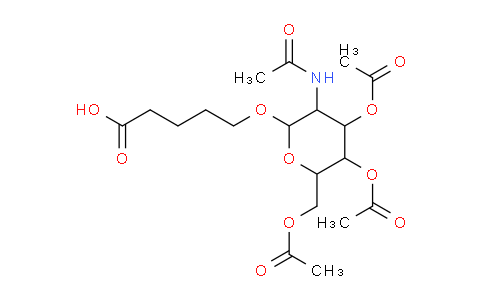 CAS No. 1159408-54-4, 5-[3-acetamido-4,5-diacetyloxy-6-(acetyloxymethyl)oxan-2-yl]oxypentanoic acid