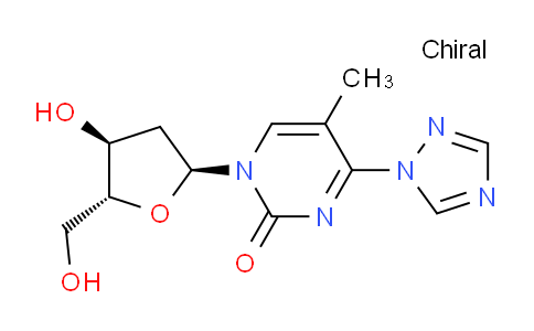 MC708635 | 109389-25-5 | 1-((2S,4S,5R)-4-ヒドロキシ-5-(ヒドロキシメチル)テトラヒドロフラン-2-イル)-5-メチル-4-(1H-1,2,4-トリアゾール-1-イル)ピリミジン-2(1H)-オン