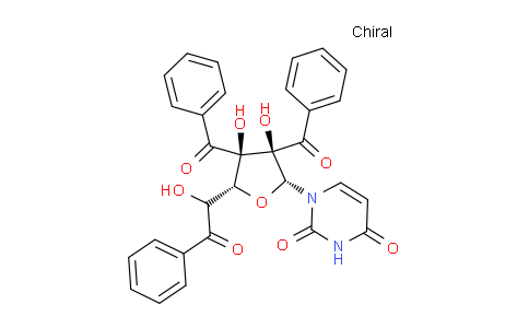 CAS No. 1748-04-5, 1-((2R,3R,4R,5R)-3,4-Dibenzoyl-3,4-dihydroxy-5-(1-hydroxy-2-oxo-2-phenylethyl)tetrahydrofuran-2-yl)pyrimidine-2,4(1H,3H)-dione