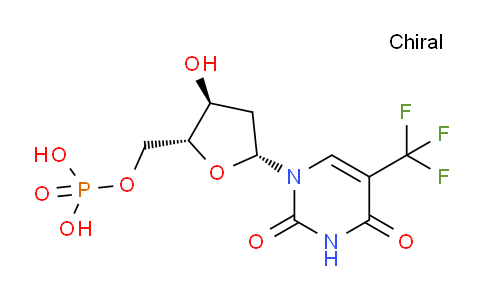 CAS No. 345-02-8, {[(2R,3S,5R)-5-[2,4-dioxo-5-(trifluoromethyl)-1,2,3,4-tetrahydropyrimidin-1-yl]-3-hydroxyoxolan-2-yl]methoxy}phosphonic acid