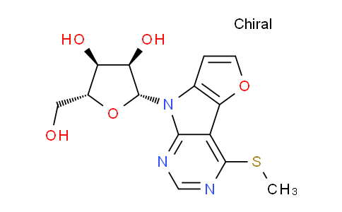 CAS No. 2180983-38-2, (2R,3S,4R,5R)-2-(hydroxymethyl)-5-[12-(methylsulfanyl)-3-oxa-7,9,11-triazatricyclo[6.4.0.0²,⁶]dodeca-1(12),2(6),4,8,10-pentaen-7-yl]oxolane-3,4-diol