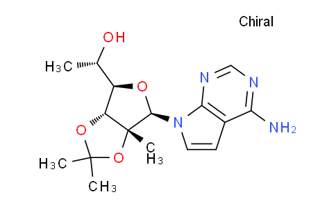 CAS No. 1417564-12-5, (1S)-1-[(3aR,4R,6R,6aR)-6-{4-amino-7H-pyrrolo[2,3-d]pyrimidin-7-yl}-2,2,6a-trimethyl-tetrahydro-2H-furo[3,4-d][1,3]dioxol-4-yl]ethan-1-ol