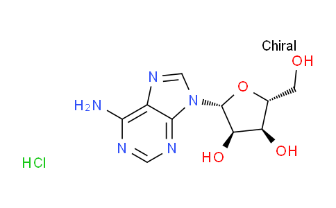 CAS No. 19065-22-6, (2R,3R,4S,5R)-2-(6-amino-9H-purin-9-yl)-5-(hydroxymethyl)oxolane-3,4-diol hydrochloride