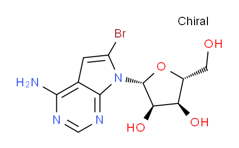 CAS No. 78000-56-3, (2R,3R,4S,5R)-2-{4-amino-6-bromo-7H-pyrrolo[2,3-d]pyrimidin-7-yl}-5-(hydroxymethyl)oxolane-3,4-diol