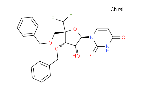 CAS No. 1803126-16-0, 1-[(2R,3R,4S,5R)-4-benzyloxy-5-(benzyloxymethyl)-5-(difluoromethyl)-3-hydroxy-tetrahydrofuran-2-yl]pyrimidine-2,4-dione
