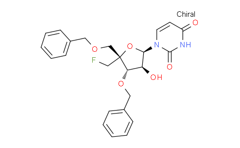 CAS No. 196604-62-3, 1-[(2R,3S,4S,5R)-4-benzyloxy-5-(benzyloxymethyl)-5-(fluoromethyl)-3-hydroxy-tetrahydrofuran-2-yl]pyrimidine-2,4-dione