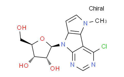 CAS No. 2180983-52-0, (2R,3R,4S,5R)-2-{12-chloro-3-methyl-3,7,9,11-tetraazatricyclo[6.4.0.0²,⁶]dodeca-1(12),2(6),4,8,10-pentaen-7-yl}-5-(hydroxymethyl)oxolane-3,4-diol