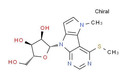 CAS No. 2180983-46-2, (2R,3S,4R,5R)-2-(hydroxymethyl)-5-[3-methyl-12-(methylsulfanyl)-3,7,9,11-tetraazatricyclo[6.4.0.0²,⁶]dodeca-1(12),2(6),4,8,10-pentaen-7-yl]oxolane-3,4-diol
