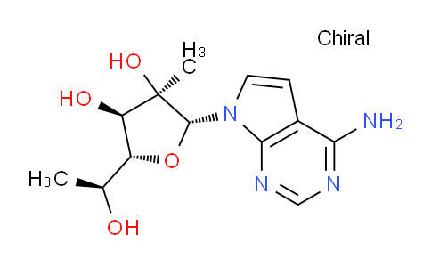 CAS No. 1417563-45-1, (2R,3R,4R,5R)-2-{4-amino-7H-pyrrolo[2,3-d]pyrimidin-7-yl}-5-[(1S)-1-hydroxyethyl]-3-methyloxolane-3,4-diol