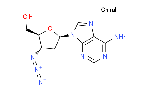 CAS No. 66323-44-2, [(2S,3S,5R)-5-(6-aminopurin-9-yl)-3-azido-tetrahydrofuran-2-yl]methanol