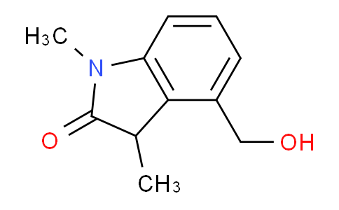CAS No. 192930-90-8, 4-(Hydroxymethyl)-1,3-dimethylindolin-2-one