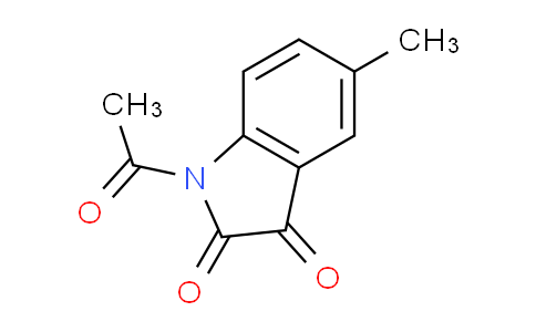 CAS No. 118726-65-1, 1-Acetyl-5-methylindoline-2,3-dione
