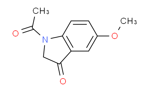 CAS No. 62486-04-8, 1-Acetyl-5-methoxyindolin-3-one