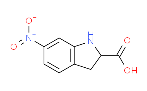 CAS No. 428861-42-1, 6-nitroindoline-2-carboxylic acid