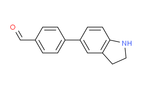 CAS No. 893738-94-8, 4-(Indolin-5-yl)benzaldehyde