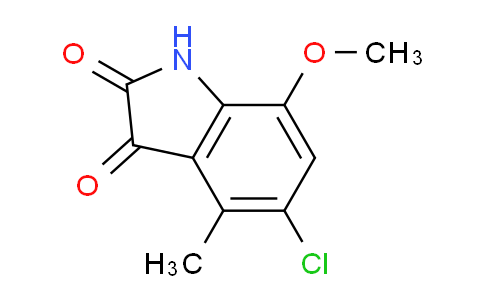 CAS No. 89735-63-7, 5-Chloro-7-methoxy-4-methylindoline-2,3-dione