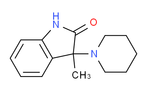 CAS No. 55490-24-9, 3-Methyl-3-(piperidin-1-yl)indolin-2-one