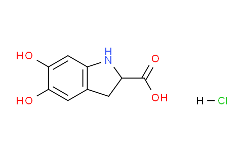 CAS No. 521982-21-8, 5,6-Dihydroxyindoline-2-carboxylic acid hydrochloride