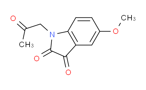 CAS No. 79552-57-1, 5-Methoxy-1-(2-oxopropyl)indoline-2,3-dione