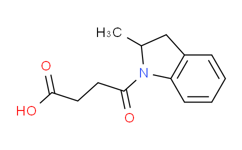 CAS No. 436091-51-9, 4-(2-Methylindolin-1-yl)-4-oxobutanoic acid