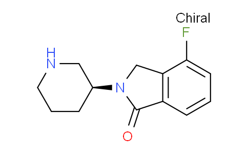 CAS No. 1787444-98-7, (S)-4-Fluoro-2-(piperidin-3-yl)isoindolin-1-one