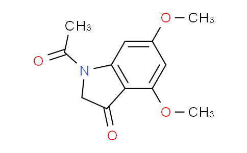 CAS No. 581078-85-5, 1-Acetyl-4,6-dimethoxyindolin-3-one