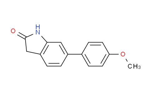 CAS No. 215433-90-2, 6-(4-Methoxyphenyl)indolin-2-one