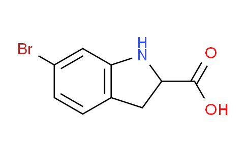 CAS No. 1367711-47-4, 6-Bromoindoline-2-carboxylic acid