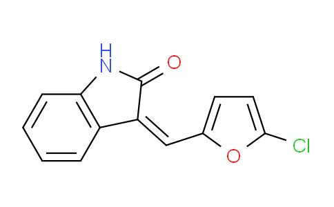 CAS No. 853356-17-9, 3-((5-Chlorofuran-2-yl)methylene)indolin-2-one