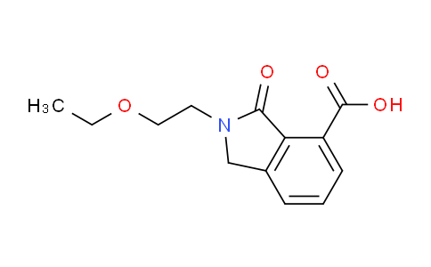 CAS No. 1048916-58-0, 2-(2-Ethoxyethyl)-3-oxoisoindoline-4-carboxylic acid