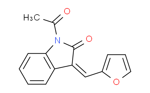 CAS No. 64264-49-9, 1-Acetyl-3-(furan-2-ylmethylene)indolin-2-one