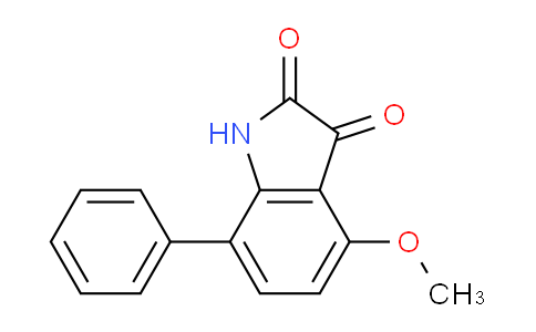 CAS No. 924633-51-2, 4-Methoxy-7-phenylindoline-2,3-dione