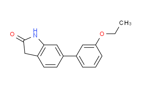 CAS No. 215433-92-4, 6-(3-Ethoxyphenyl)indolin-2-one