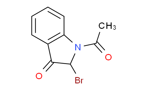 CAS No. 132993-66-9, 1-Acetyl-2-bromoindolin-3-one