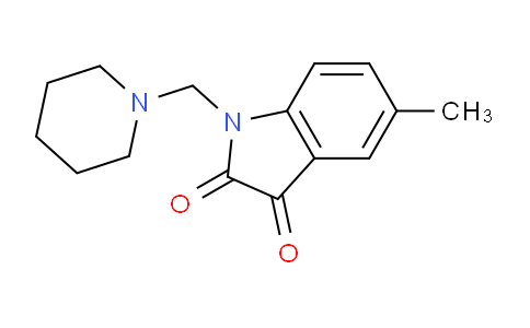 CAS No. 13129-75-4, 5-Methyl-1-(piperidin-1-ylmethyl)indoline-2,3-dione